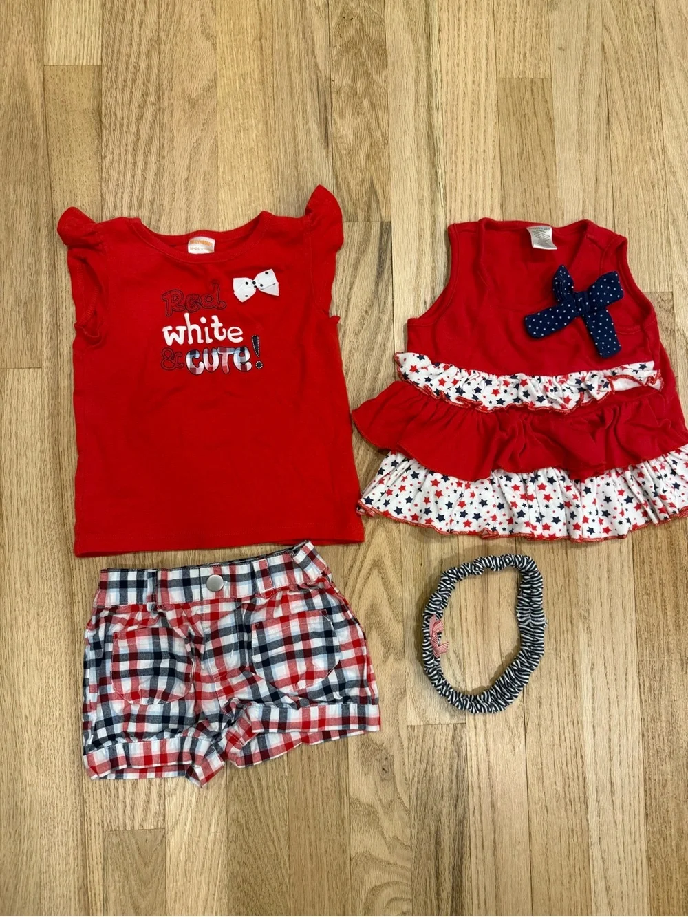 Patriotic outfits-Gymboree and Cutie Pie